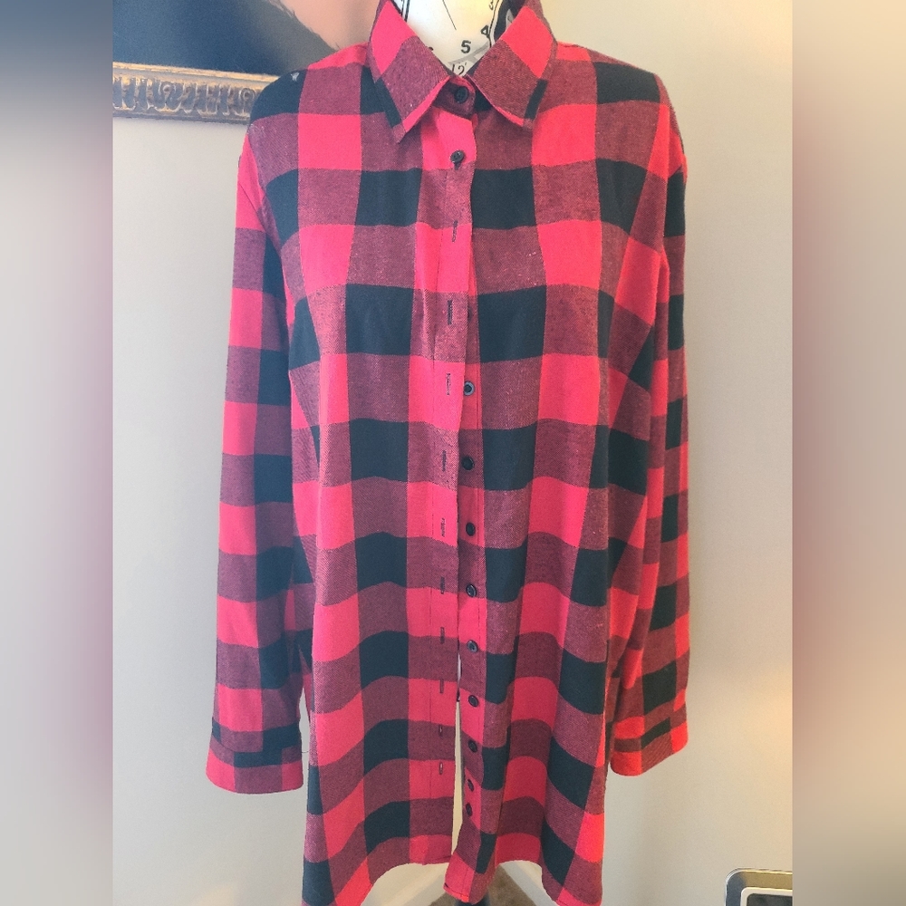 Haute Buffalo Plaid Ladies Top